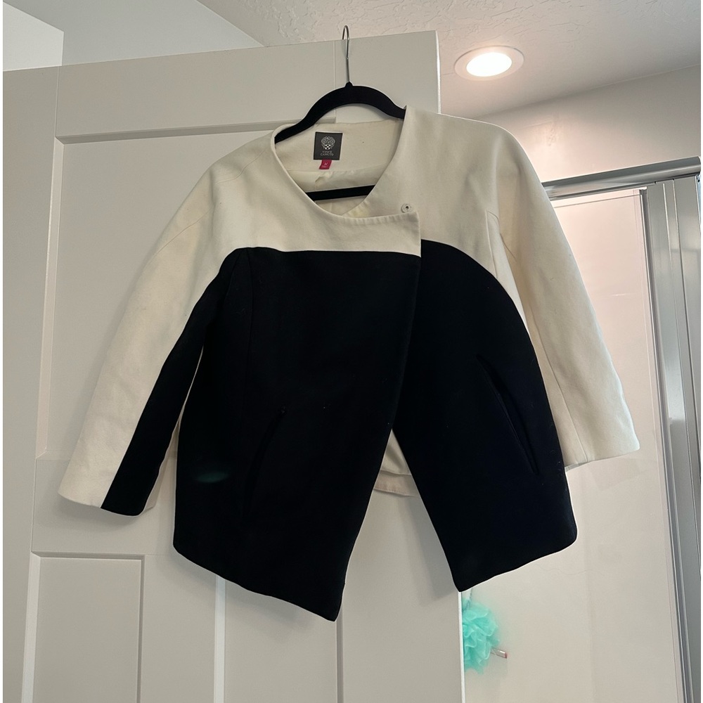black white jacket